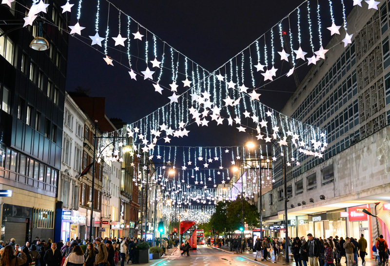 Oxford Street Christmas lights are helping give the gift of play to children in hospital this Christmas
