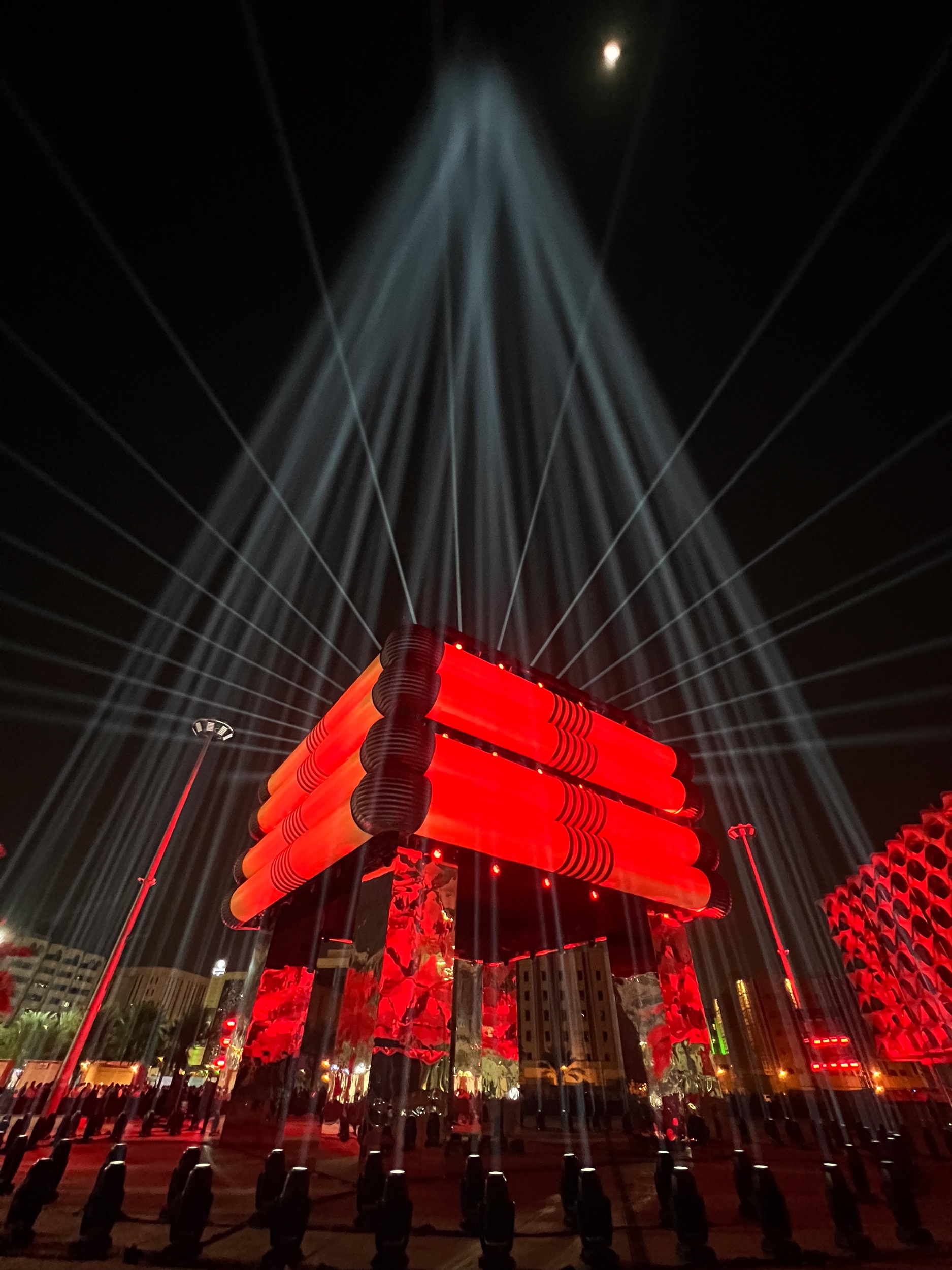 Over 250 Elation Proteus illuminate the Kingdom of Saudi Arabia Founding Day art installation