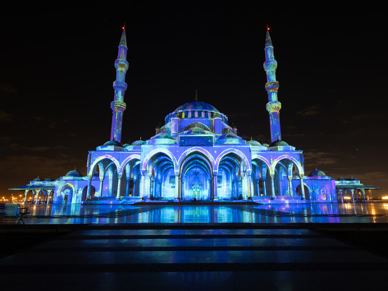 Digital Projection and Artabesk move mountains at Sharjah Light Festival