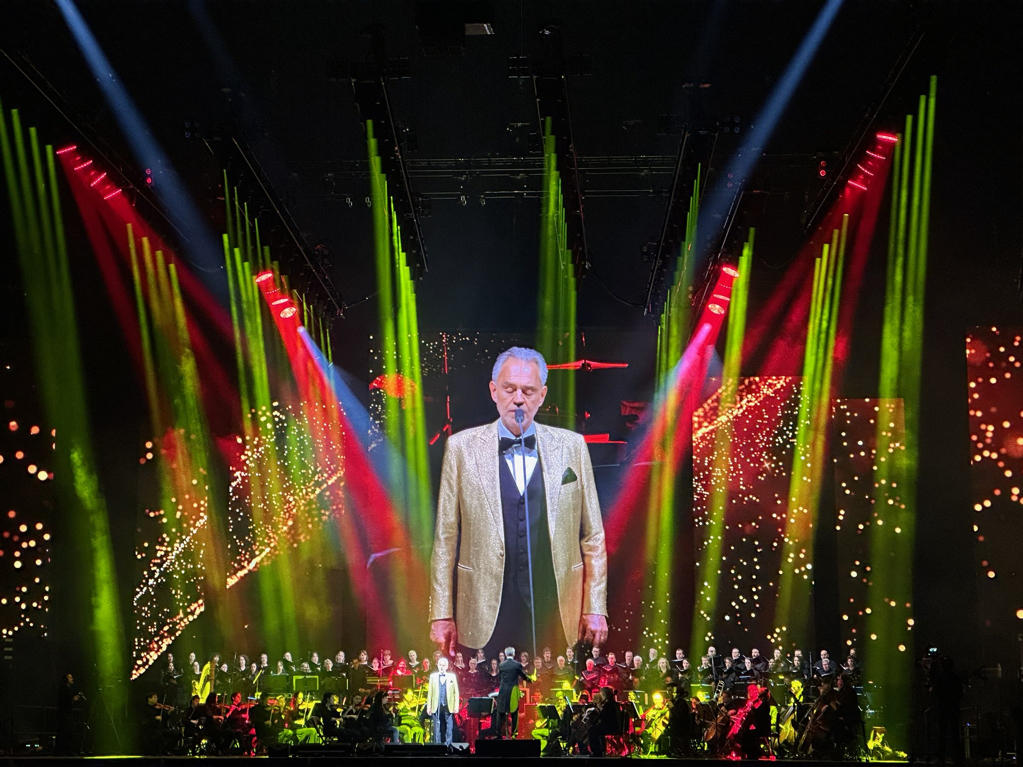 OSA International provides Ayrton lighting, grandMA3 consoles and MDG TheONE atmospheric generators to Andrea Bocelli’s North American Tour