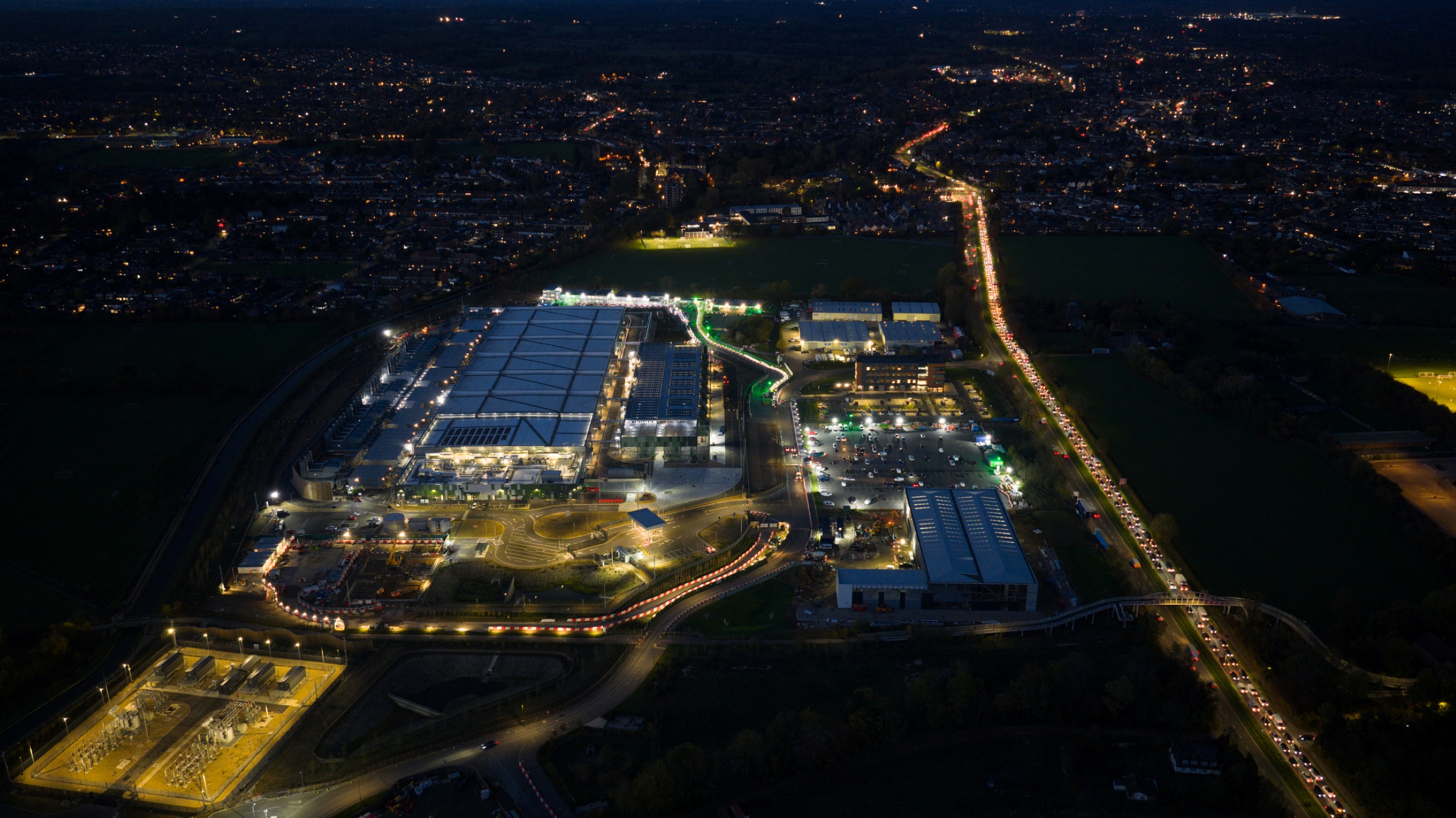 Data center under construction at Waltham Cross, England 1